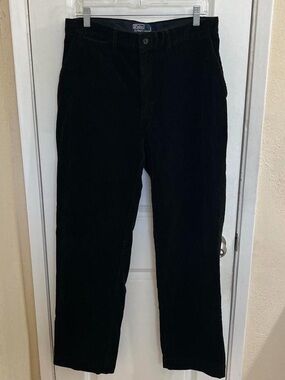 Polo Ralph Lauren Black Corduroy Trousers